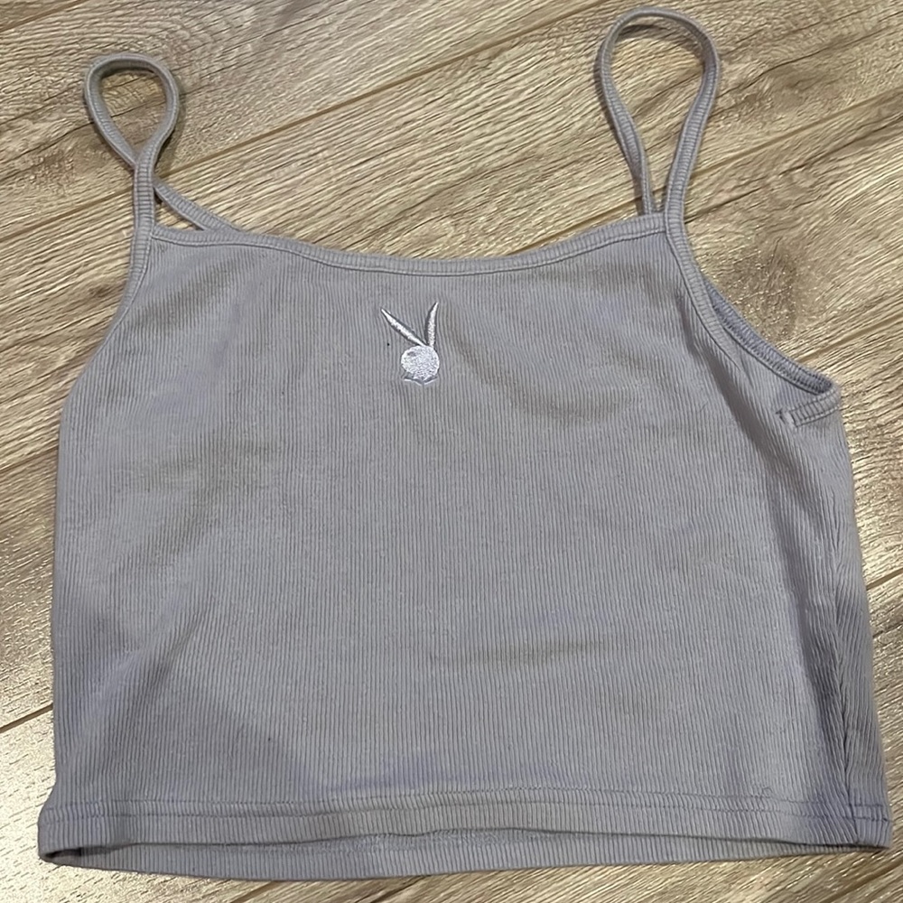 Playboy purple crop top